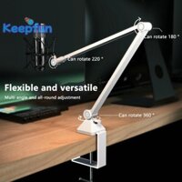[Keepfun] Có Thể Điều Chỉnh Micro Boom Arm Chân Đế Để Chơi Game Phát Trực Tuyến Ghi Âm USB Condenser Mic Để Bàn Cho A8 A6V K688 K669 [Mới]