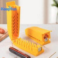 [Keepfun] Dụng cụ cắt lát cho chó nóng Dụng cụ cắt xúc xích Dụng cụ nhà bếp Dụng cụ nướng Dụng cụ cắt thịt chó nóng Máy thái thịt Ham, dành cho nướng cắm trại sân sau [Mới]