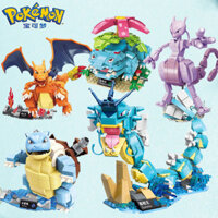 Keeppley DIY Khối Xây Dựng Pikachu Charizard Venusaur Greninja Mewtwo Blastoise Pokémon Đầy Đủ Các Mô Hình Xếp Hình Lắp Ráp Đồ Chơi Trẻ Em Quà Tặng Sinh Nhật