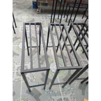 Kệ(giá) kệ đồ, giá chậu hoa, kệ cây cảnh, kệ trồng rau. Dài 60cm. Rộng 20cm. Cao 50m. Hộp thép 20mmx20mm. 2 nan phụ