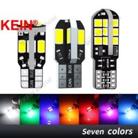 Kein 2 Bóng Đèn Led T10 W5W Dome Light 194 168 501 Đèn Báo Nội Thất Ô Tô Tín Hiệu Cửa Đỗ Xe Đèn Nêm Bên Cửa Bóng Đèn Tự Động Biển Số Xe Máy Đèn Led Đậu Phộng 24SMD 3030
