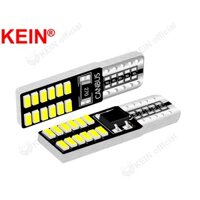 Kein 2 Bóng Đèn Led T10 W5W WY5W 24SMD 3014 Đèn Led Ô Tô Mái Vòm Đỗ Xe Đèn Báo Nội Thất Tín Hiệu Nêm Bên Cửa Biển Đèn Đọc Sách Bóng Đèn Đậu Phộng Xe Máy Tự Động Đèn Led Trắng