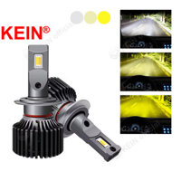 Kein 2 Chiếc Tricolor H4 Đèn Pha LED Cho Ô Tô H11 Đèn Sương Mù LED H1 Ed Đèn Pha H7 H3 H8 H9 Đèn Sương Mù 9005 9006 Đèn Pha LED HB3 HB4 9012 Đèn Pha LED DRL Đèn Chạy Ban Ngày Trắng