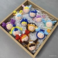 Keipeo. ✨ Dây đan thủ công, mặt dây chuyền bánh bao cung hoàng đạo, móc khóa trang trí, bộ vật liệu thủ công DIY, quà tặng sáng tạo NIJW