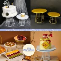 Kệ/khay bánh size 20cm,25cm màu trắng/vàng trang trí bàn tiệc,teabreak,cưới hỏi,..