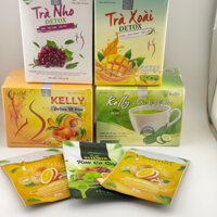 KELLY DETOX GIẢM CÂN CÁC VỊ (ĐÀO/BÍ ĐÁO/TÁO XANH/TRÀ XOÀI/TRÀ SỮA, MATCHA/NGŨ CỐC ĂN KIÊNG)-hàng chuẩn