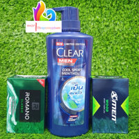 [Kèm 1 Xà Bông Cục]Dầu Gội Clear Men 390ml