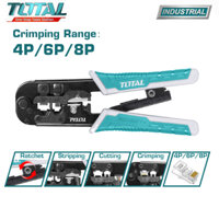 Kềm bấm cos 8'', dây mạng viễn thông Total TMPCN5468R