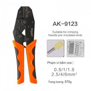 Kềm bấm cos kim Asaki AK-9123