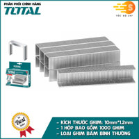 Kềm bấm ghim đa năng 3in1 có kèm đinh TOTAL THT31143 - kìm bấm đinh, ghim chữ u, ghim thẳng, có kèm sẵn 3 loại đinh - GHIM THƯỜNG 10MM