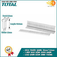 Kềm bấm ghim đa năng 3in1 có kèm đinh TOTAL THT31143 - kìm bấm đinh, ghim chữ u, ghim thẳng, có kèm sẵn 3 loại đinh - GHIM THẲNG 10MM