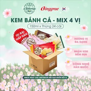 Kem bánh cá trà xanh Samanco Binggrae gói 150ml