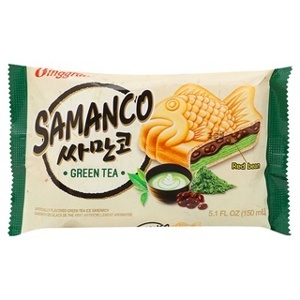 Kem bánh cá trà xanh Samanco Binggrae gói 150ml