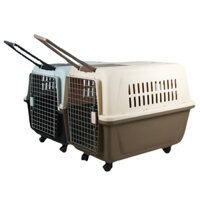 [KÈM BÁNH XE] Lồng Hàng Không Size 81cm và 99cm Cỡ Lớn Nhất Dành Cho Chó Mèo Lớn. Lồng Vận Chuyển Thú Cưng Siêu Lớn
