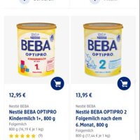 (Kèm Bill Đức) Sữa Beba Đức 800g săn Sale