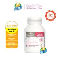 Kẽm Bio Island Zinc Úc 120v, Viên Uống Bổ Sung Kẽm Cho Trẻ