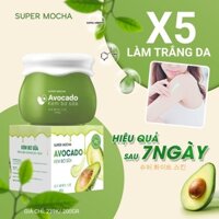Kem Body Bơ Sữa Super Mocha 200g, dưỡng trắng toàn thân, siêu thẩm thấu, không bết dính, không lộ vân kem