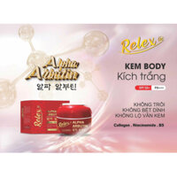 Kem Body Kích Trắng Relex Alpha Arbutine Trắng Da Toàn Thân Chống Nắng