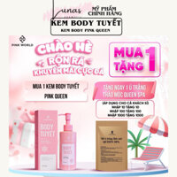 Kem Body Tuyết, Kem Dưỡng Trắng Da Pink Queen Dưỡng Ẩm Bật Tông Nhanh Cho Da Trắng  Sáng Rạng Ngời - Lunas Cosmetics