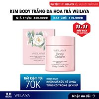 Kem Body Weilaiya Dưỡng Trắng Da, Nâng Tone, Chống nắng bảo vệ da 200ml. TẶNG lược 2in1