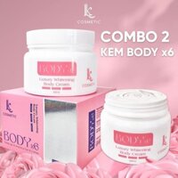 Kem body x6 Linhkool Hũ 250g, Kem dưỡng trắng da chuyên sâu,dưỡng ẩm,chống nắng Luxury whitening Body X6
