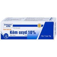 Kem bôi da Kẽm Oxyd 10% HDPharma điều trị các bệnh da và nhiễm khuẩn da (15g)