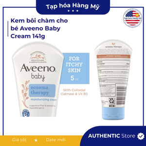 Kem bôi đặc trị chàm cho bé Aveeno Baby Eczema Therapy Moisturizing Cream (140g)