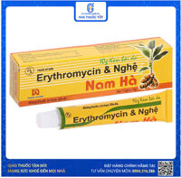 Kem bôi Erythromycin & Nghệ Nam Hà trị mụn, làm liền da tuýp 10g