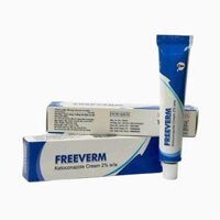 Kem bôi Freeverm Ketoconazole cream 2% điều trị nấm da, hắc lào, lang ben