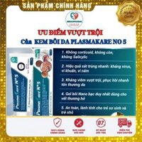 KEM BÔI giúp hết ngứa PlasmaKare No5 25G Nano bạc giúp hết mẩn ngứa cho Trẻ em,chàm sữa,hăm da,ban đỏ.