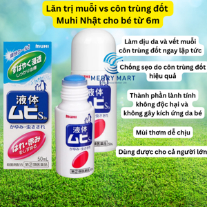 Kem bôi muỗi và côn trùng đốt muhi nhật bản cho trẻ từ 6 tháng