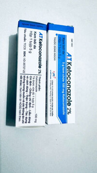 Kem bôi nấm da AT Ketoconazole 2% An Thiên điều trị lang ben, lác đồng tiền, nấm da đầu, hắc lào
