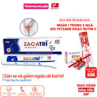 Kem bôi trĩ nội, ngoại Zacatri tuýp 20g giảm ngứa rát khó chịu, có thêm Kẽm Oxyd