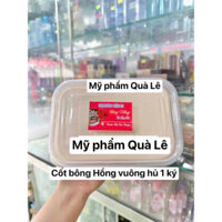 KEM BÔNG HỒNG VUÔNG TRẮNG DA TOÀN THÂN HỦ LỚN 1 KÝ (Chuẩn kem)