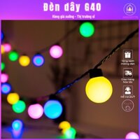 【KÈM BÓNG】【HCM】Bộ Dây Đui đèn Led Đom Đóm G40 20 Bóng TRÒN nháy 5m Trang Trí decor trong nhà ngoài trời Chống Nước