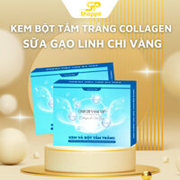 Kem Bột Tắm Trắng Collagen Và Sữa Gạo Linh Chi Vàng Cải Thiện Da Căng Bóng Trắng Sáng