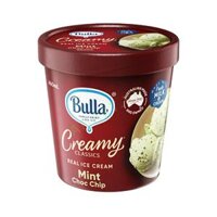 Kem Bulla Creamy Classics Hương Socola Chip Và Bạc Hà – Bulla Ice Cream Mint Choco Chip 460ml