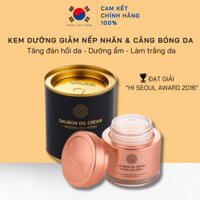 Kem Cá Hồi Salmon Oil Cream Hàn Quốc với hiệu quả dưỡng da và hỗ trợ chăm sóc điều trị mụn ẩn giúp làn da khỏe đẹp hơn