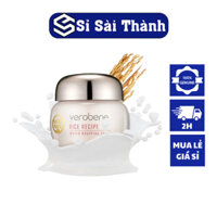 Kem cám gạo dưỡng trắng da, dưỡng ẩm Verobene Rice Recipe Water Balancing Cream 50g