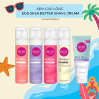 Kem cạo lông EOS Shave Cream 207ml 74ml full size mini size hàng Mỹ - cạo lông cơ thể, vùng kín bikini, nách