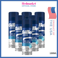 Kem cạo râu dưỡng ẩm da Gillette Series 3X Action Shave Gel Moisturizing 198g ( 200 ml )