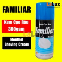 Kem Cạo Râu FAMILIAR 300g - Bọt Cạo Râu Menthol Shaving Cream - Làm Mềm Da Tránh Gây Trầy Xướt Hiệu Quả