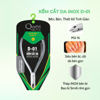 Kềm Cắt Da Inox Không Gỉ D01 - Bao Simili - Mỹ Phẩm Quyên [Chính Hãng] Cốt Êm - Siêu Bền - Siêu Bén