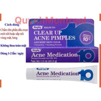 Kem chấm mụn siêu tốc Acne Medication 10 RUGBY- ACNE MEDICATION GEL BENZOYL PEROXIDE 10%