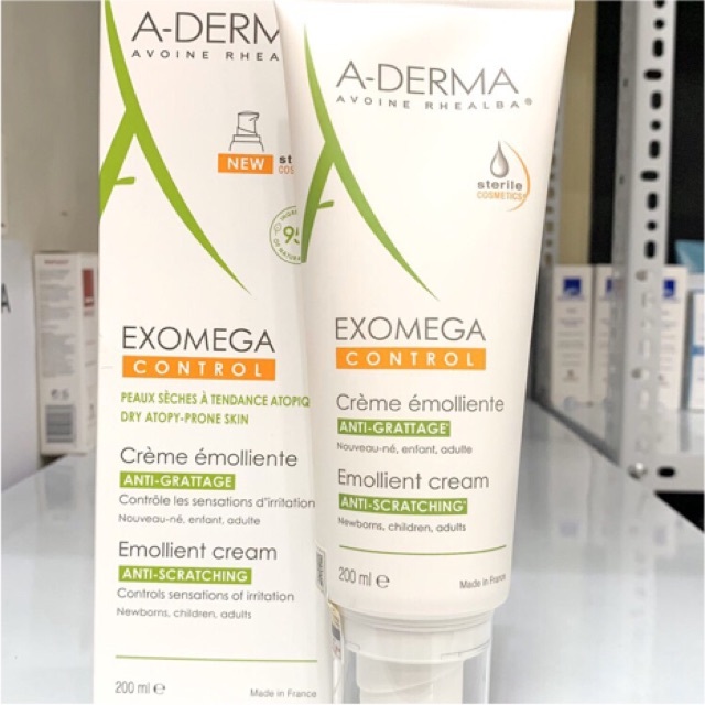 Kem chăm sóc da khô đến rất khô Exomega Emollient Cream A-Derma 200ml