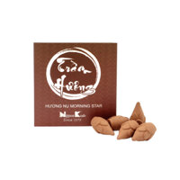 [Kèm chân đế] Nhang nụ thơm Morning Star trầm hương (10 nụ), hương thơm thư giãn Nhật Bản