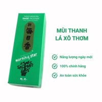[Kèm chân đế] Nhang thơm Morning Star Sage lá xô thơm 200 que, Thanh hương Nhật Bản thư giãn Nippon Kodo