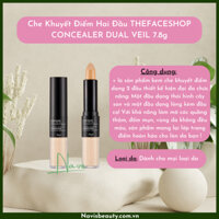 Kem che khuyết điểm 2 đầu THEFACESHOP Concealer Dual Veil