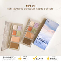 Kem che khuyết điểm 6 ô HEAL US SKIN BREATHING CONCEALER PALETTE 6 COLORS