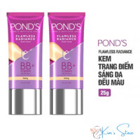 Kem che khuyết điểm BB PONDS Flawless Radiance Derma+ BB Cream SPF30/PA++ kem dưỡng trang điểm POND S 25g